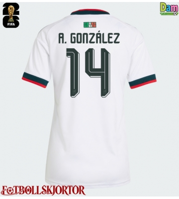 Mexiko Armando Gonzalez #14 Bortatröja Dam VM 2026 Kortärmad